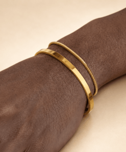 Bracelet jonc or homme