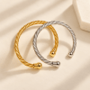 Bracelet jonc torsadé