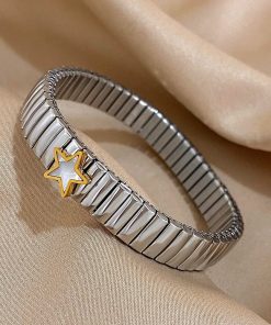 Bracelet jonc étoile