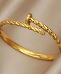 Bracelet jonc torsadé