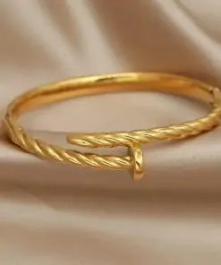 Bracelet jonc torsadé