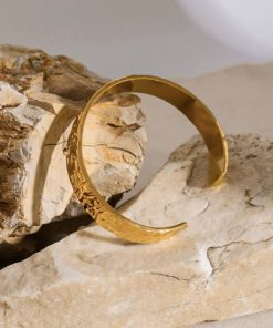 bracelet jonc martelé