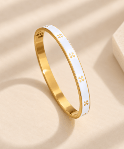 Bracelet jonc blanc