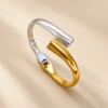 Bracelet jonc bicolore