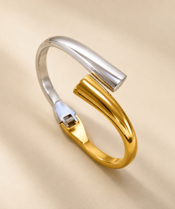 Bracelet jonc bicolore
