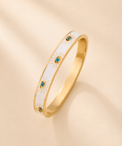 Bracelet jonc turquoise