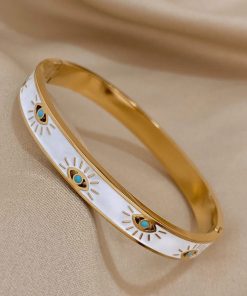 bracelet jonc turquoise