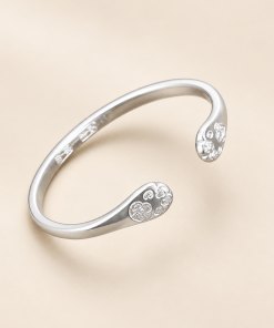 Bracelet jonc chat