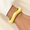 Bracelet jonc jaune